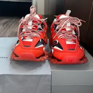 Balenciaga Track Sneakers Red Size 41 Worn Once Red Balenciaga Arena Sneakers Shoes Size 41 Wore ONCE  main image 3